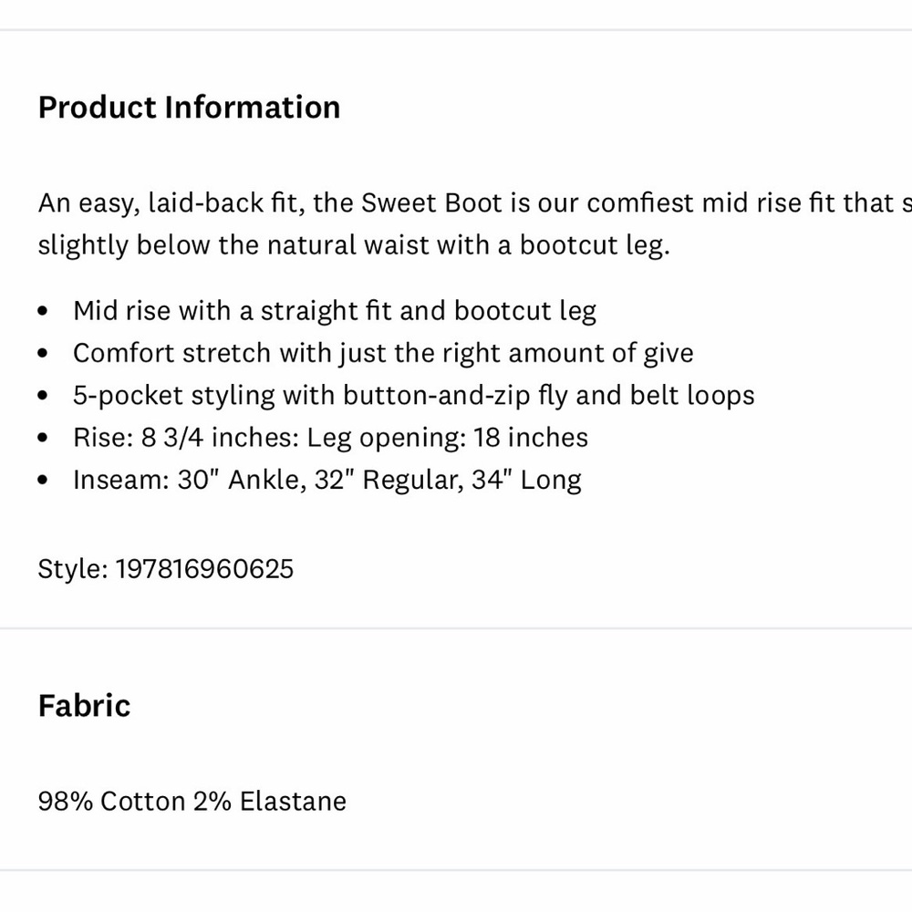 Lucky Brand Mid Rise Corduroy Sweet Boot - Picture 14 of 14